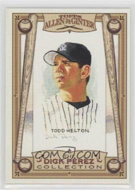 2006 Topps Allen & Ginter's - The Dick Perez Collection #9 - Todd Helton