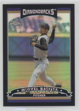 2006 Topps Chrome - [Base] - Black Refractor #156 - Miguel Batista /549