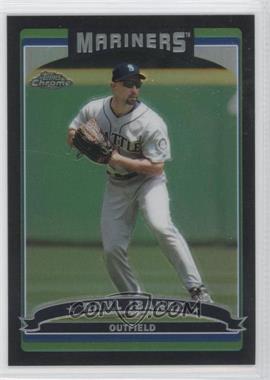 2006 Topps Chrome - [Base] - Black Refractor #186 - Raul Ibanez /549