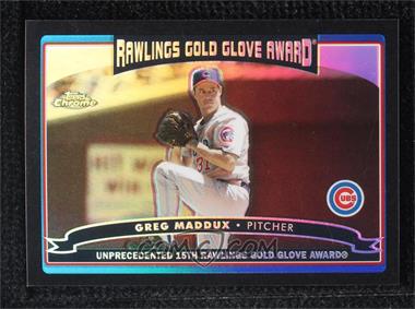 2006 Topps Chrome - [Base] - Black Refractor #261 - Greg Maddux /549