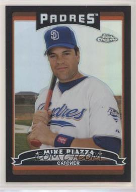 2006 Topps Chrome - [Base] - Black Refractor #86 - Mike Piazza /549