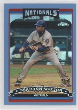 2006 Topps Chrome - [Base] - Blue Refractor #329 - Brandon Watson