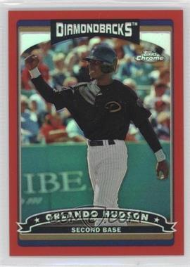 2006 Topps Chrome - [Base] - Red Refractor #125 - Orlando Hudson /90