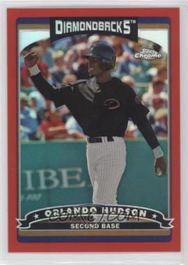 2006 Topps Chrome - [Base] - Red Refractor #125 - Orlando Hudson /90