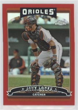 2006 Topps Chrome - [Base] - Red Refractor #129 - Javy Lopez /90