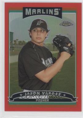 2006 Topps Chrome - [Base] - Red Refractor #203 - Jason Vargas /90