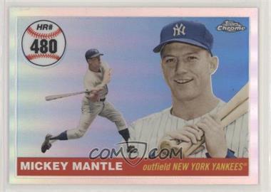 2006 Topps Chrome - Mickey Mantle Home Run History - Refractor #MHRC480 - Mickey Mantle /400 [EX to NM]