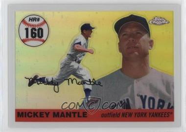 2006 Topps Chrome - Mickey Mantle Home Run History - White Refractor #MHRR160 - Mickey Mantle /200
