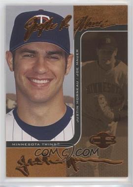 2006 Topps Co-Signers - Changing Faces - Bronze #48-A - Joe Mauer, Justin Morneau /150 [EX to NM]
