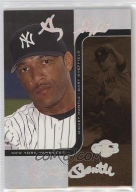2006 Topps Co-Signers - Changing Faces - HyperSilver Bronze #11-B - Gary Sheffield, Mickey Mantle /75