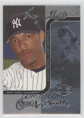 2006 Topps Co-Signers - Changing Faces - Silver Blue #11-B - Gary Sheffield, Mickey Mantle /75