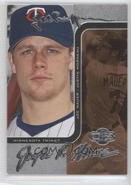 2006 Topps Co-Signers - Changing Faces - Silver Bronze #84-B - Justin Morneau, Joe Mauer /125