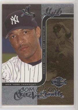 2006 Topps Co-Signers - Changing Faces - Silver Gold #11-B - Gary Sheffield, Mickey Mantle /50