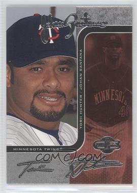 2006 Topps Co-Signers - Changing Faces - Silver Red #40-B - Johan Santana, Torii Hunter /100
