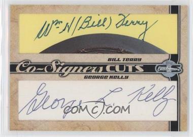 2006 Topps Co-Signers - Cuts Dual Cut Signatures #CUT-BTGK - Bill Terry, George Kelly