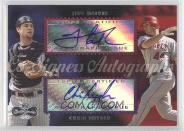 2006 Topps Co-Signers - Dual Autographs #CS-23 - Jeff Mathis, Chris Snyder