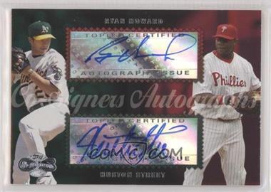 2006 Topps Co-Signers - Dual Autographs #CS-31 - Huston Street, Ryan Howard