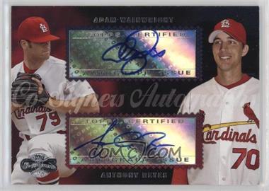 2006 Topps Co-Signers - Dual Autographs #CS-75 - Anthony Reyes, Adam Wainwright