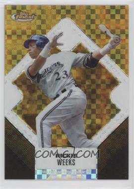 2006 Topps Finest - [Base] - Gold X-Fractor #22 - Rickie Weeks /10