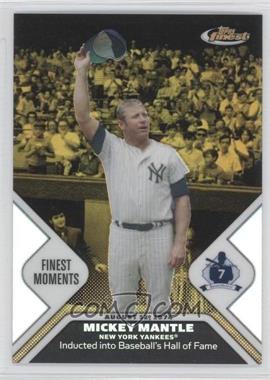 2006 Topps Finest - Mickey Mantle Finest Moments - Gold Refractor #MMFM10 - Mickey Mantle /49