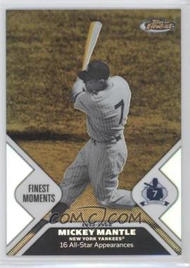 2006 Topps Finest - Mickey Mantle Finest Moments - Gold Refractor #MMFM6 - Mickey Mantle /49