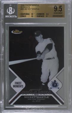2006 Topps Finest - Mickey Mantle Finest Moments #MMFM3 - Mickey Mantle /850 [BGS 9.5 GEM MINT]