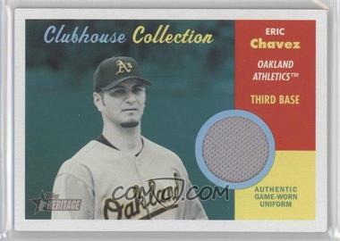 2006 Topps Heritage - Clubhouse Collection Relics #CC-EC - Eric Chavez