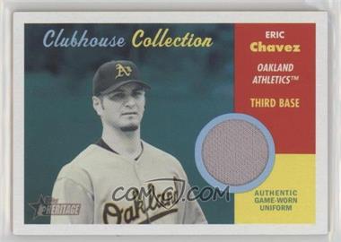2006 Topps Heritage - Clubhouse Collection Relics #CC-EC - Eric Chavez