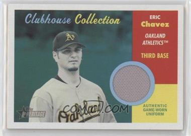 2006 Topps Heritage - Clubhouse Collection Relics #CC-EC - Eric Chavez