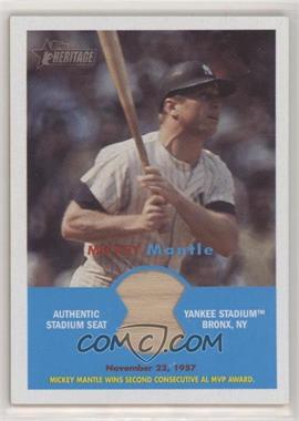 2006 Topps Heritage - Flashback - Stadium Seat Relics #FR-MM - Mickey Mantle