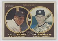 Mickey Mantle, Alex Rodriguez [EX to NM]