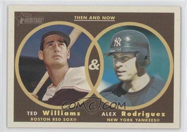 2006 Topps Heritage - Then and Now #TN5 - Ted Williams, Alex Rodriguez