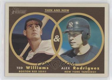 2006 Topps Heritage - Then and Now #TN5 - Ted Williams, Alex Rodriguez