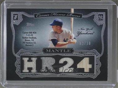 2006 Topps Sterling - Sterling Moments Relics #MM-HR24 - Mickey Mantle /10