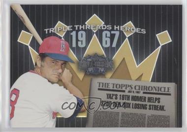 2006 Topps Triple Threads - Heroes #TTH67CY3 - Carl Yastrzemski