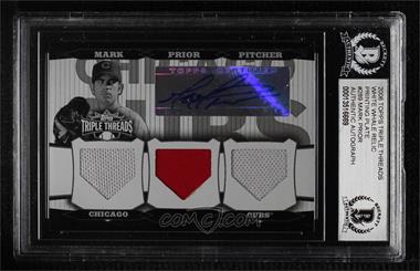 2006 Topps Triple Threads - Relic Autographs - Printing Plate White Whale #289 - Mark Prior /1 [BGS Encased]