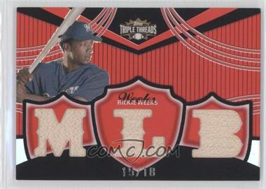 2006 Topps Triple Threads - Relics #TTR-194 - Rickie Weeks /18