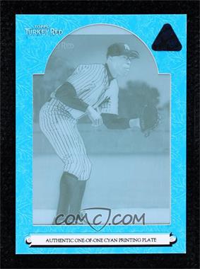 2006 Topps Turkey Red - [Base] - Printing Plate Cyan #501.2 - Alfonso Soriano (N.Y. Amer) /1