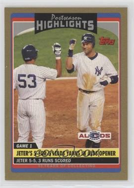 2006 Topps Updates & Highlights - [Base] - Gold #UH183 - Postseason Highlights - Derek Jeter /2006