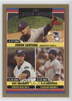 League Leaders - C.C. Sabathia, Johan Santana, Roy Halladay #/2,006