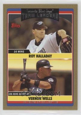 2006 Topps Updates & Highlights - [Base] - Gold #UH309 - Team Leaders - Vernon Wells, Roy Halladay /2006