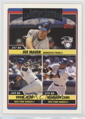 2006 Topps Updates & Highlights - [Base] #UH203 - League Leaders - Joe Mauer, Derek Jeter, Robinson Cano