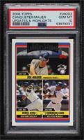 League Leaders - Joe Mauer, Derek Jeter, Robinson Cano [PSA 10 GEM&nb…