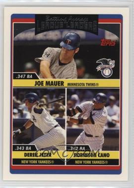 2006 Topps Updates & Highlights - [Base] #UH203 - League Leaders - Joe Mauer, Derek Jeter, Robinson Cano