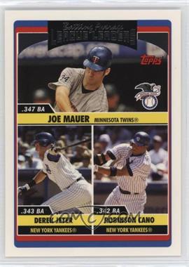 2006 Topps Updates & Highlights - [Base] #UH203 - League Leaders - Joe Mauer, Derek Jeter, Robinson Cano