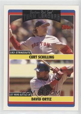 2006 Topps Updates & Highlights - [Base] #UH308 - Team Leaders - Curt Schilling, David Ortiz