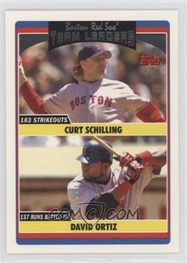 2006 Topps Updates & Highlights - [Base] #UH308 - Team Leaders - Curt Schilling, David Ortiz