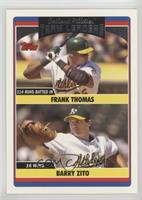 Team Leaders - Frank Thomas, Barry Zito