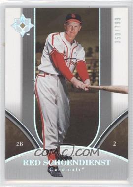 2006 Ultimate Collection - [Base] #288 - Red Schoendienst /799