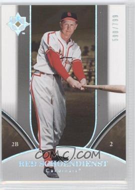 2006 Ultimate Collection - [Base] #288 - Red Schoendienst /799